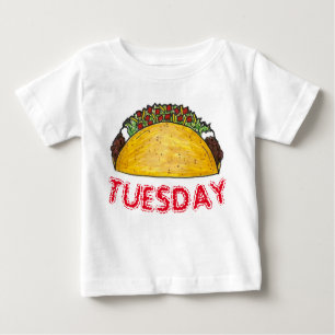 TACO TUESDAY Mexican Tex Mex Food Tacos Foodie Baby T-Shirt