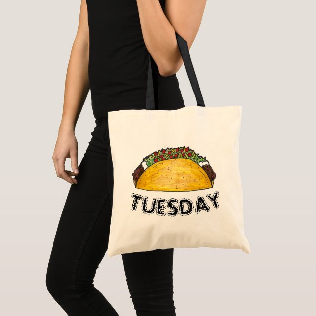 TACO TUESDAY Mexican Tex Mex Food Tacos Foodie Tote Bag (Front (Product))