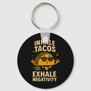 Taco, Tuesday Mindfulness Meditation Sungles Humou Key Ring