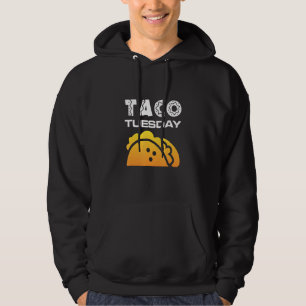 Taco Tuesday Retro Graphic Design Hoodie