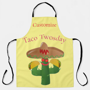 Taco Tuesday Saguaro Cactus Thunder_Cove Apron