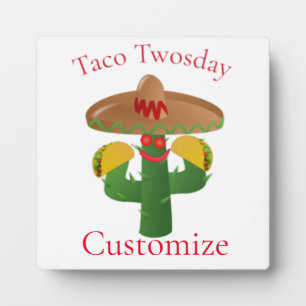 Taco Tuesday Saguaro Cactus Thunder_Cove Plaque