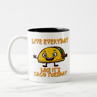Taco-Tuesday Two-Tone Coffee Mug