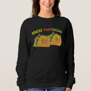 Taco Twosday 2nd Birthday I'm Dos for Kids Toddler Sweatshirt