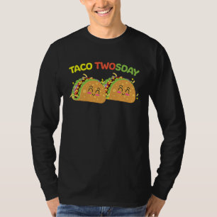 Taco Twosday 2nd Birthday I'm Dos for Kids Toddler T-Shirt