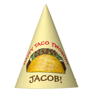 Taco TWOSday Tuesday 2nd Birthday Party Fiesta Party Hat