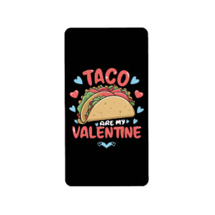 Taco-valentine Label