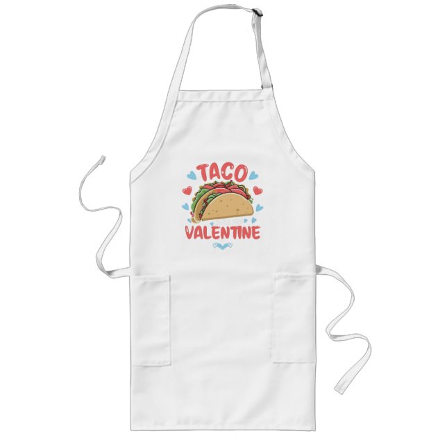 Taco-valentine Long Apron (Front)