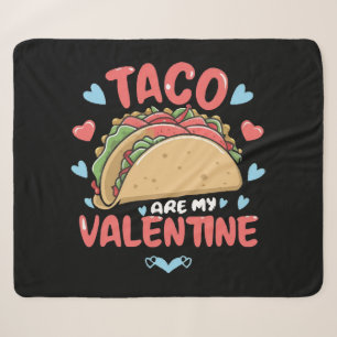 Taco-valentine Sherpa Blanket