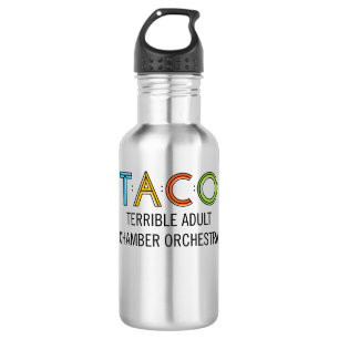 TACO Water Bottle (18 oz), Stainless Steel