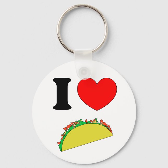 Taco Wear Funny Taco Tuesday Mexican Food Key Ring (Front)