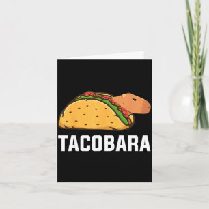 Tacobara taco capybara carpincho cinco de mayo card