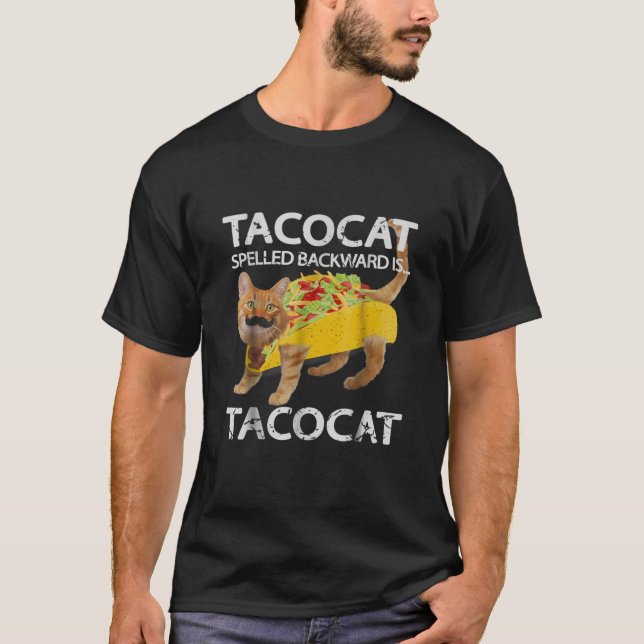 Tacocat Funny Cat Taco Lover Tee Kitty Tacos (Front)