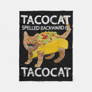 Tacocat Funny Cat Taco Lover Tee Kitty Tacos Shirt Fleece Blanket