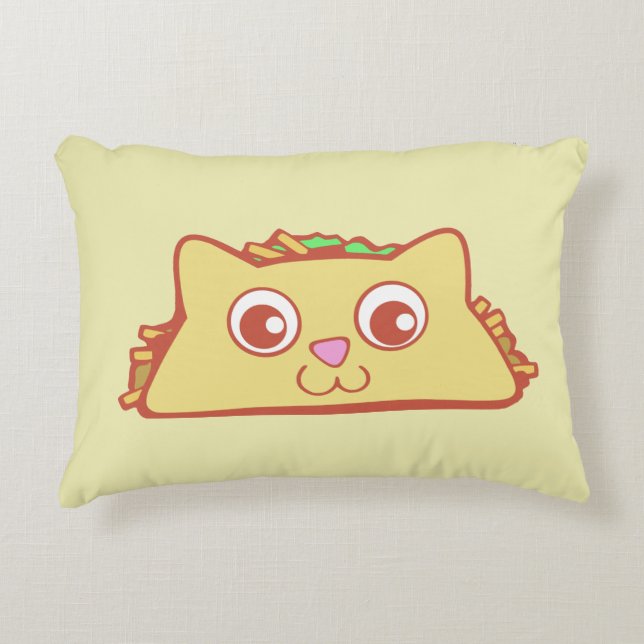 Tacocat II Decorative Pillow (Front)