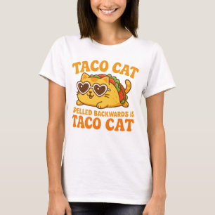 Tacocat Spelled Backwards Taco Cat Cinco de mayo T-Shirt