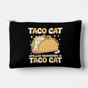 Tacocat Spelled Backwards Taco Cat Mexican Accessory Pouch