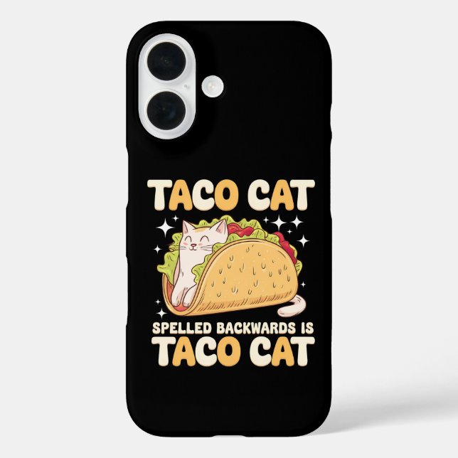 Tacocat Spelled Backwards Taco Cat Mexican Case-Mate iPhone Case (Back)