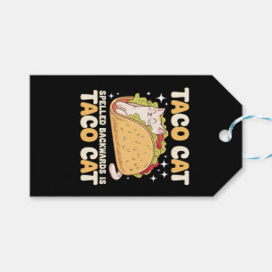 Tacocat Spelled Backwards Taco Cat Mexican Gift Tags