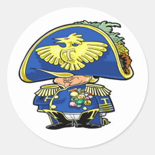 Tacoleon Tinyhands Classic Round Sticker