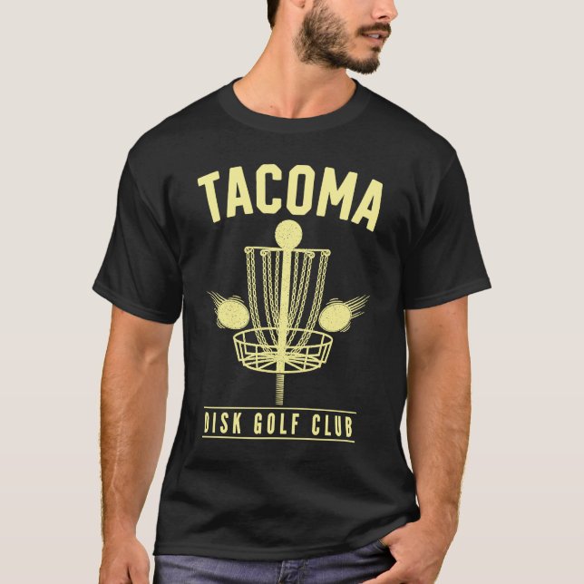 Tacoma Disc Golf Club Golfer Washington Disc Golf  T-Shirt (Front)