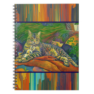 Tacoma Kitty and his toy bunny Notebook