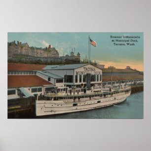 Tacoma, WA - View of Municipal Poster
