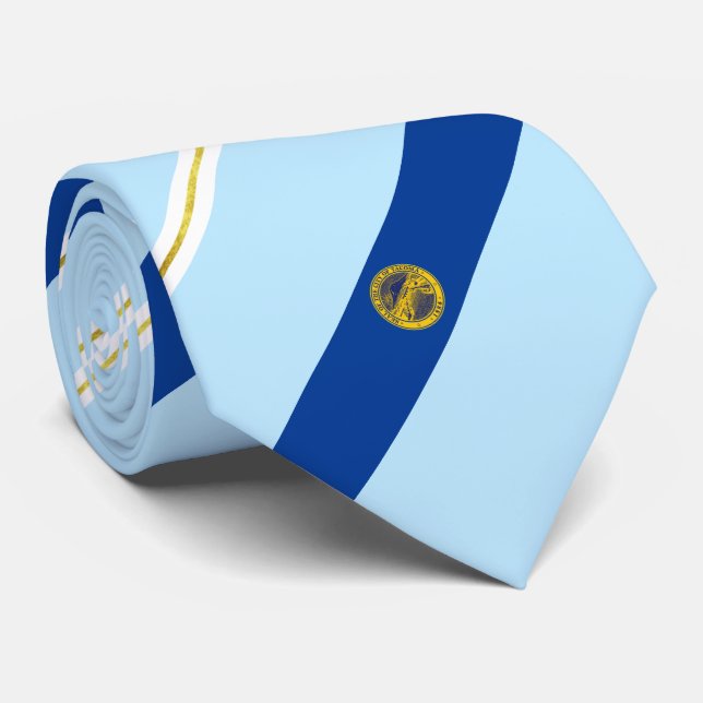 Tacoma (Washington) city flag Neck Tie (Rolled)