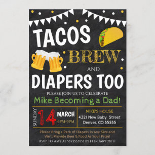 Tacos and Beer Baby Shower Invitation