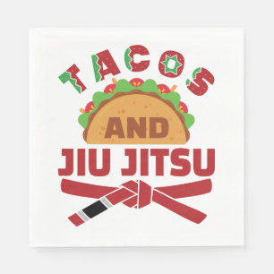 Tacos and Jiu Jitsu Napkin