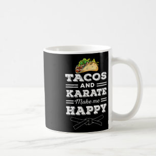 Tacos And Karate Funny Taco Lover Gift Martial Art Coffee Mug