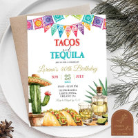 Tacos and Tequila 40th Adult Birthday Fiesta