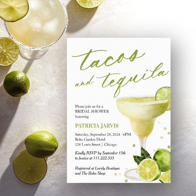 Tacos And Tequila Bridal Shower  Invitation (Creator Uploaded)