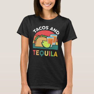 Tacos And Tequila Men Women Mexican Food Taco T-Shirt