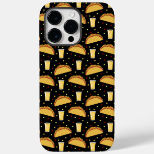 Tacos and Tequila Shots Pattern Case-Mate iPhone 14 Pro Max Case