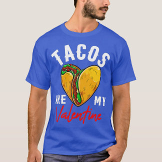 Tacos Are My Valentines Day Kids Boys  Funny Taco  T-Shirt