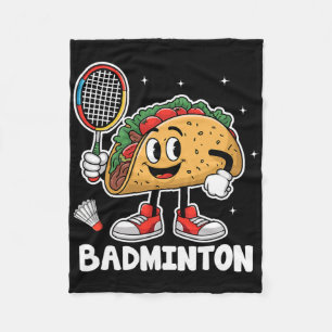 Tacos Badminton Taco Mexican Food Cinco De Mayo  Fleece Blanket