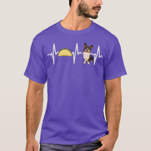 Tacos Cardigan Welsh Corgi Heartbeat Dog Lover  T-Shirt