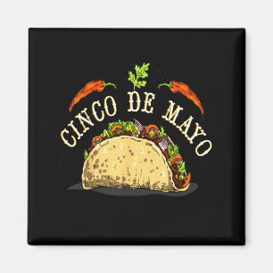 Tacos cinco de mayo for mexican food taco lovers magnet