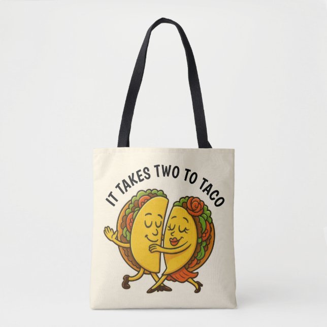 Tacos Dancing Tote Bag (Front)