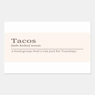 Tacos definition sticker