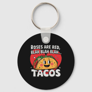 Tacos Funny Valentine Day Food Lover Key Ring