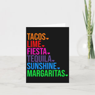 Tacos Lime Fiesta Tequila Cinco De Mayo Gift Card