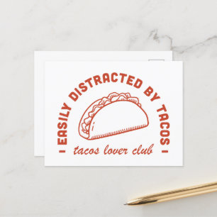 Tacos lovers club postcard