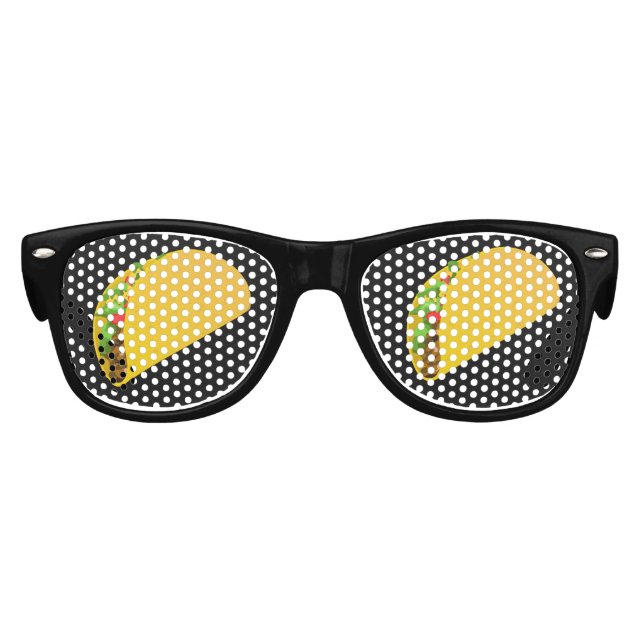 TACOS NOVELTY FUNNY Party Sunglasses (Front)