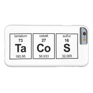 TaCoS Periodic Table Barely There iPhone 6 Case