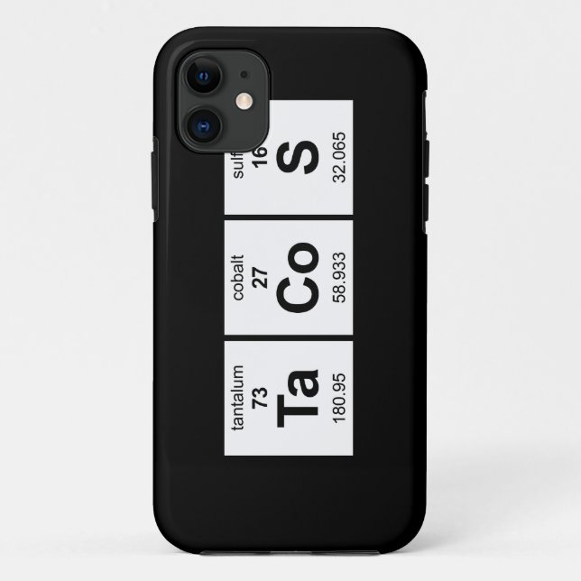 TaCoS Periodic Table Case-Mate iPhone Case (Back)