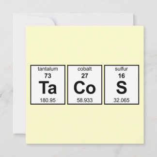 TaCoS Periodic Table Invitation