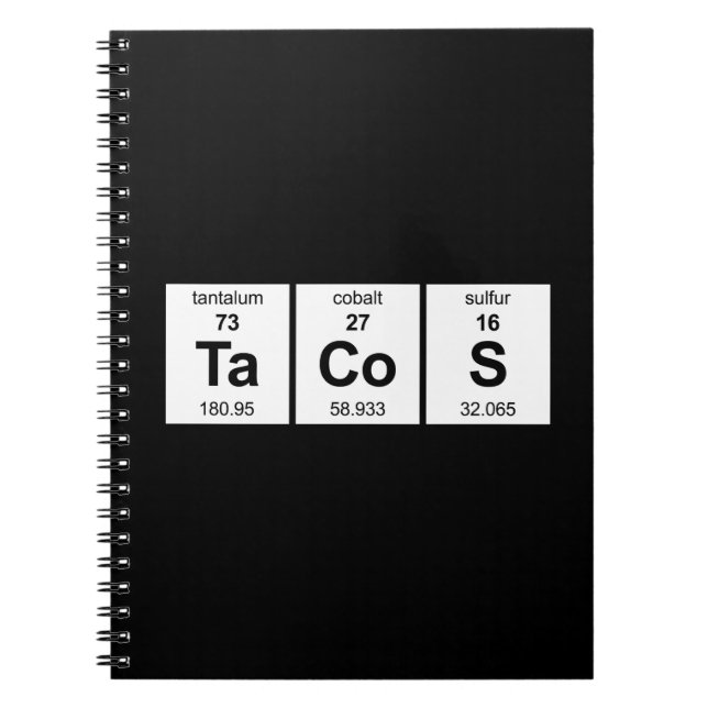 TaCoS Periodic Table Notebook (Front)