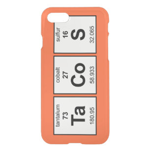 TaCoS Periodic Table iPhone SE/8/7 Case